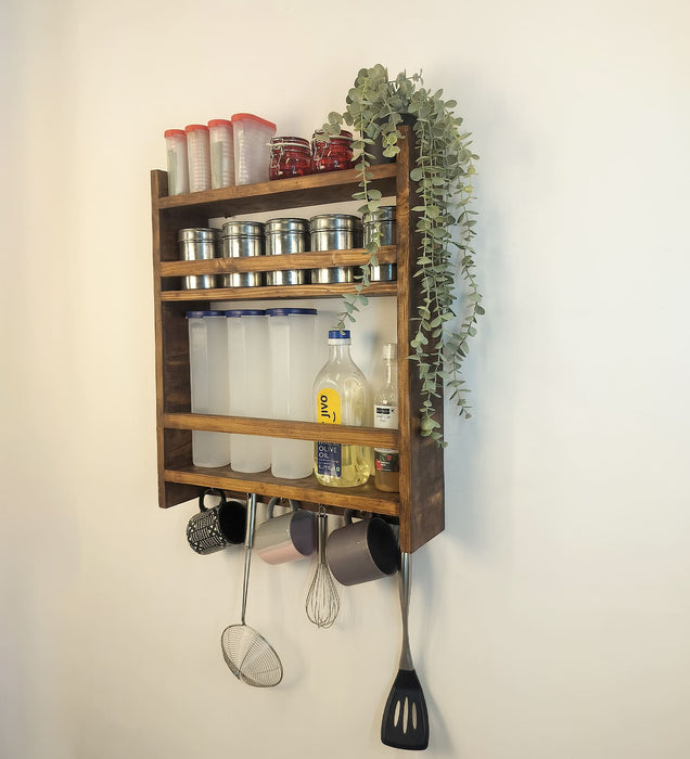 Claudia Wooden Kitchen Storage Rack