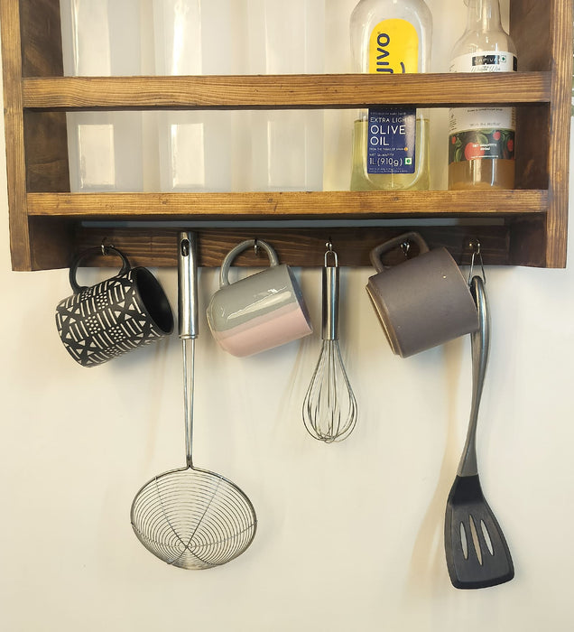 Claudia Wooden Kitchen Storage Rack