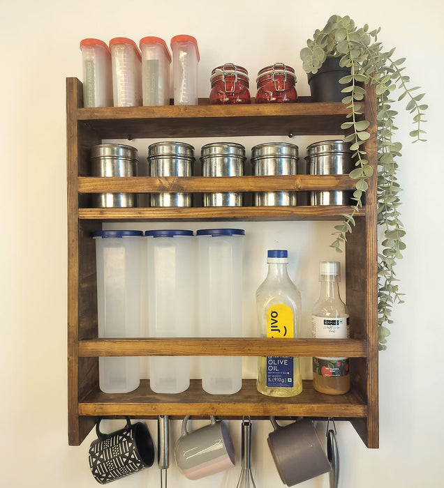 Claudia Wooden Kitchen Storage Rack