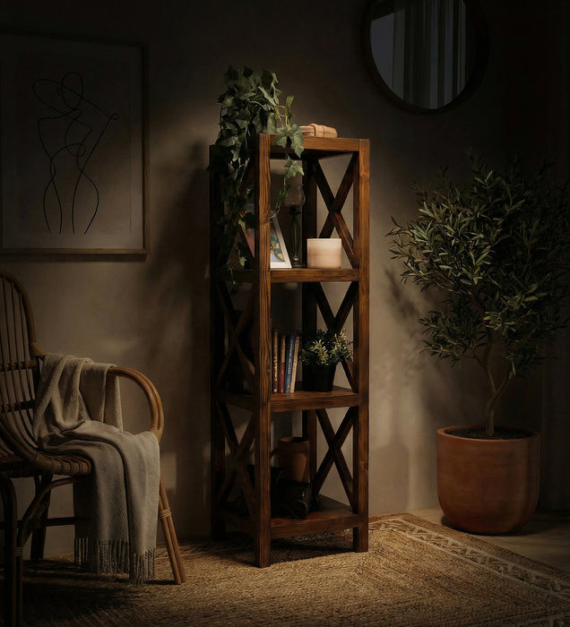 CLEMENT Solid Wood 3 tier Shelf Stand