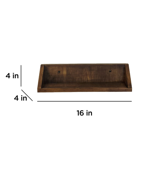 Daniel Set of 2 Wooden Wall Shelf Organiser