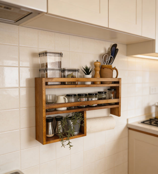 ELEANOR Wooden Kitchen Storage Rack