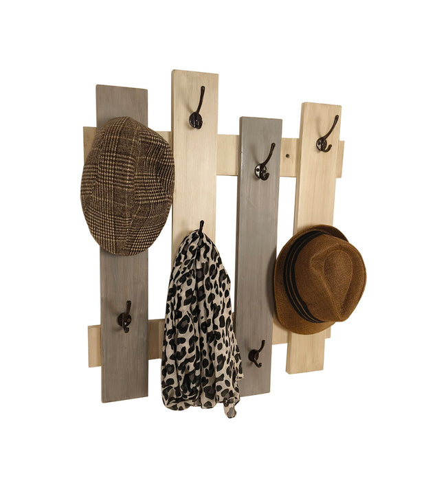 ELROND Wooden Wall Coat Hanger cum Key Holders