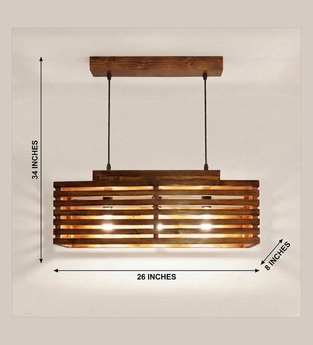 Elegant 24 Centrum Wooden 2 Series Hanging Lamp