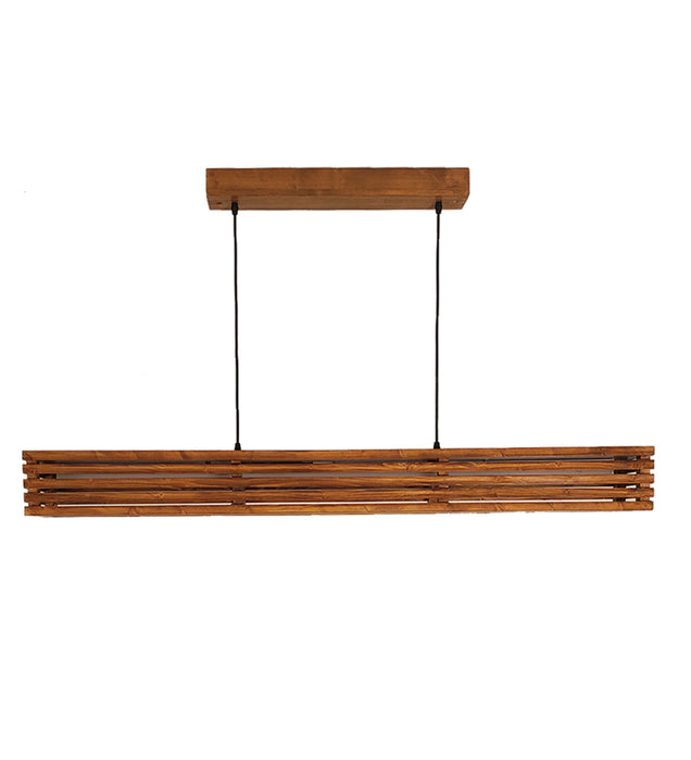 Elegant Brown Baton LED Hanging Lamp