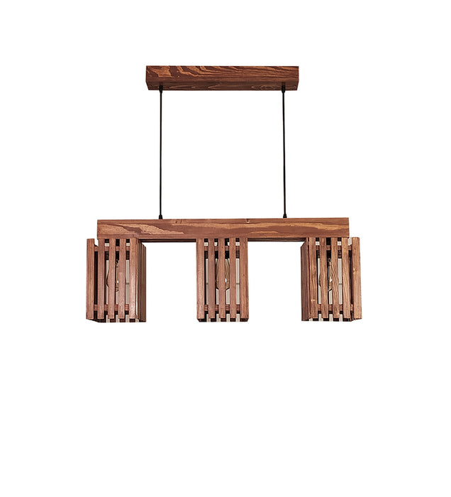 Elegant Brown Wooden Series Hanging Lamp