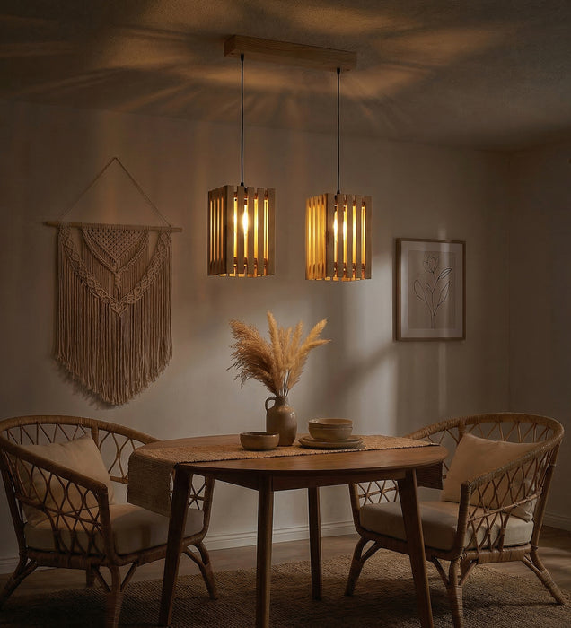 Elegant Beige 2 Series Hanging Light