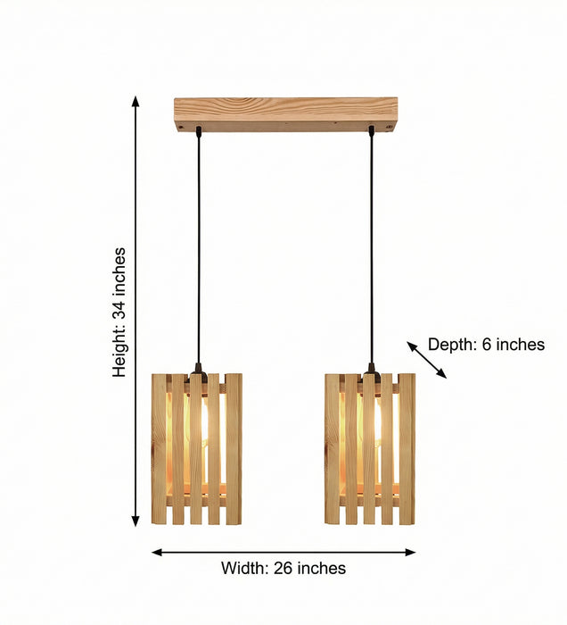 Elegant Beige 2 Series Hanging Light