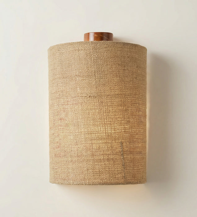 Elementary Brown Wooden Wall Light