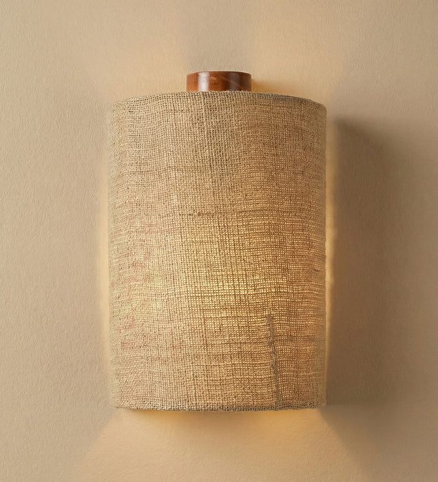Elementary Brown Wooden Wall Light