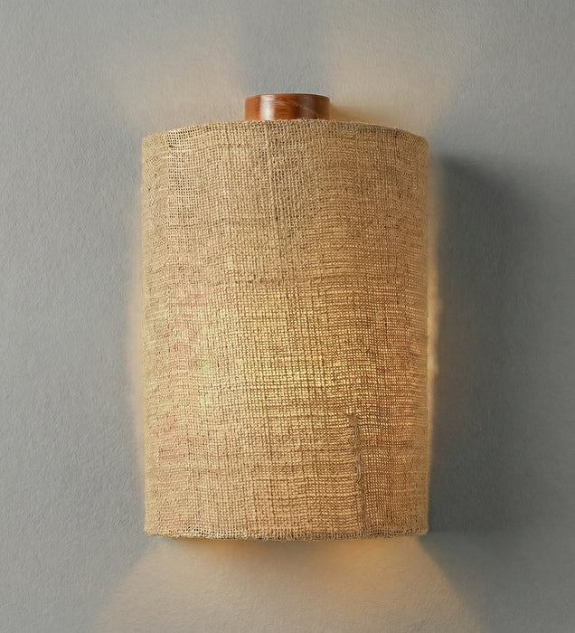 Elementary Brown Wooden Wall Light