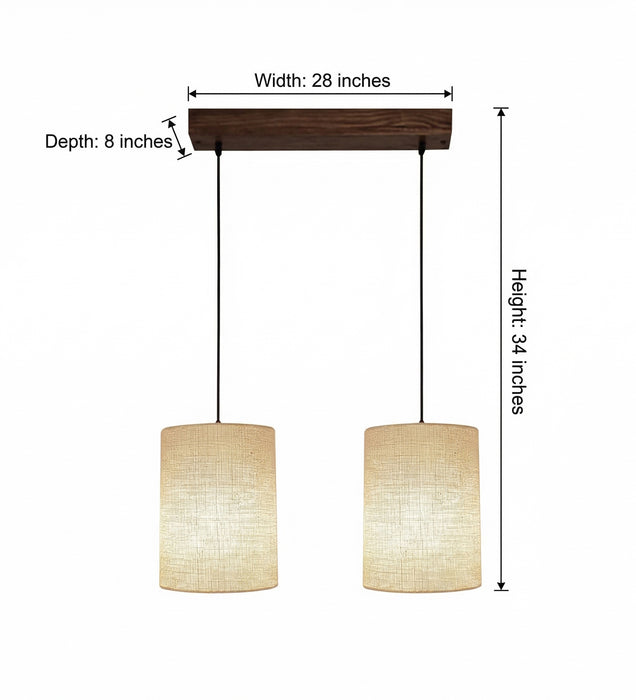 Elementary Beige 2 Series Hanging Light