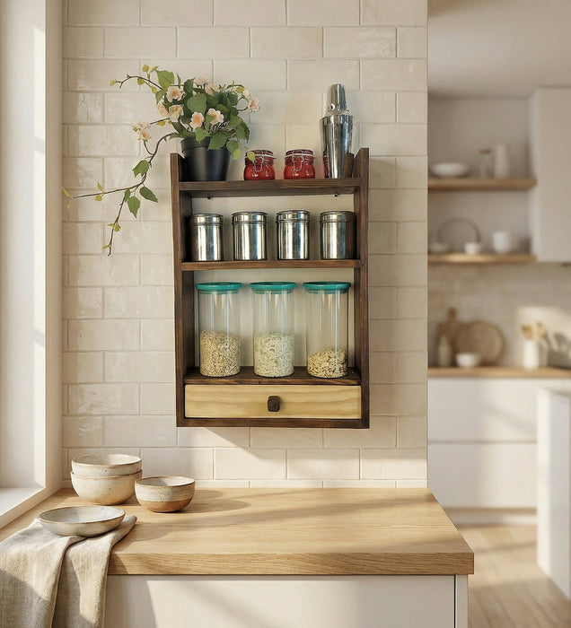 Elise Wooden Kitchen Storage Rack