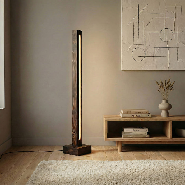 Excalibur LED Wooden Floor Lamp