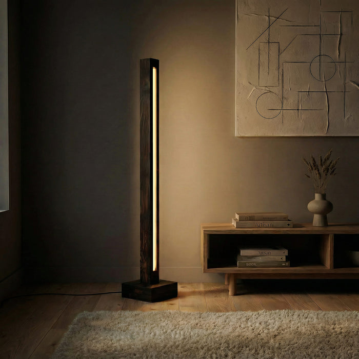 Excalibur LED Wooden Floor Lamp