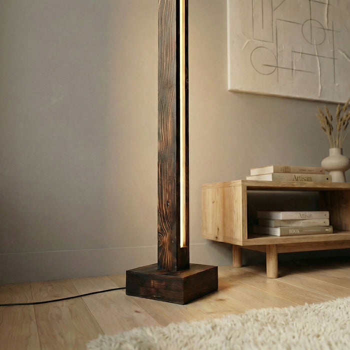 Excalibur LED Wooden Floor Lamp