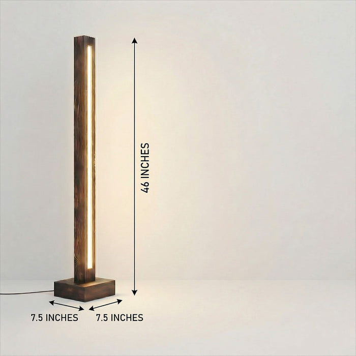Excalibur LED Wooden Floor Lamp