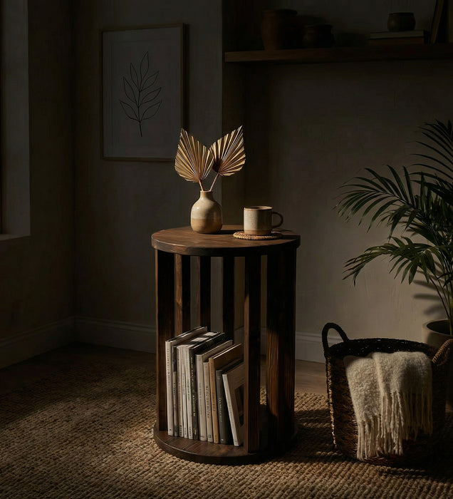 Ezra Solid Wood End Table