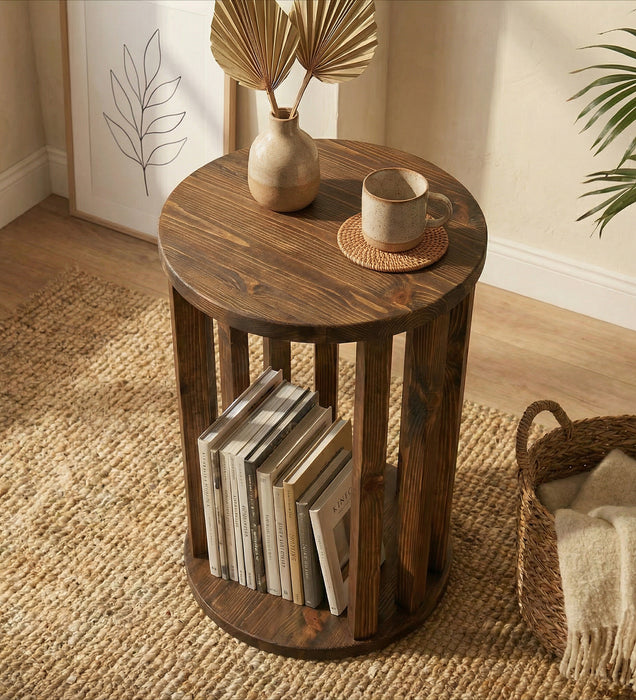 Ezra Solid Wood End Table