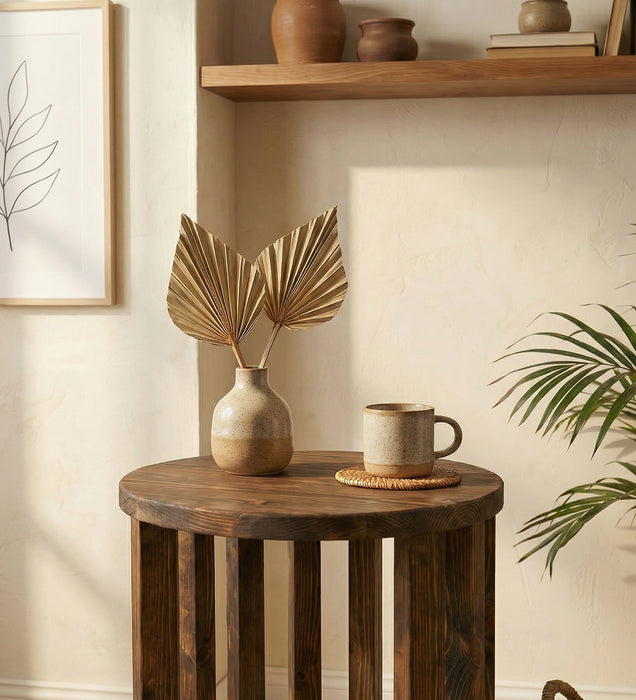 Ezra Solid Wood End Table