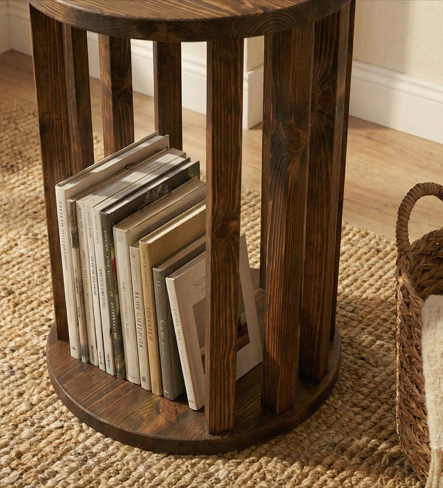 Ezra Solid Wood End Table