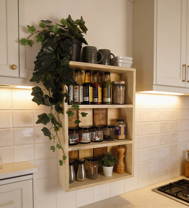 FERGUSON Wooden Kitchen Storage Wall Shelf