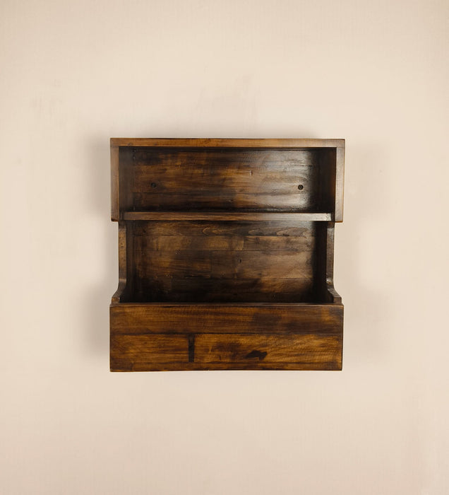 FLORENTINE Wooden Wall Shelf Organiser