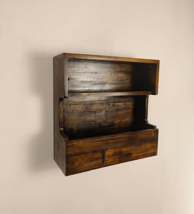 FLORENTINE Wooden Wall Shelf Organiser