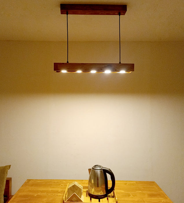 Felix 24 Brown Wooden LED Hanging Lamp
