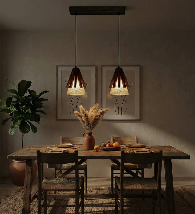 Flue Brown 2 Series Hanging Light