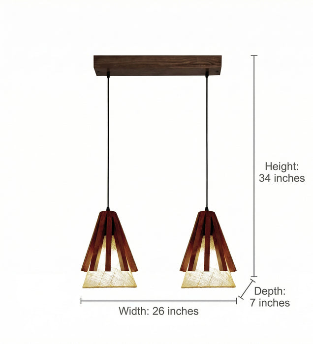 Flue Brown 2 Series Hanging Light