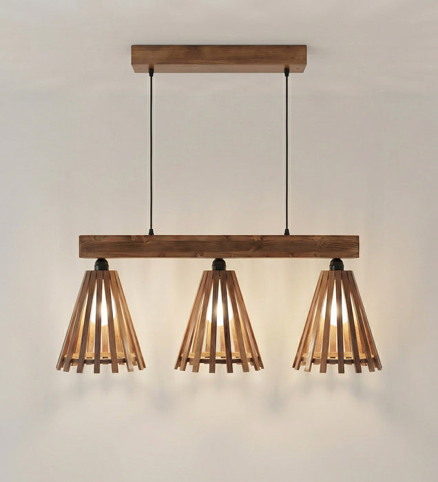 Funnel Brown 3 Series Hanging Lamp