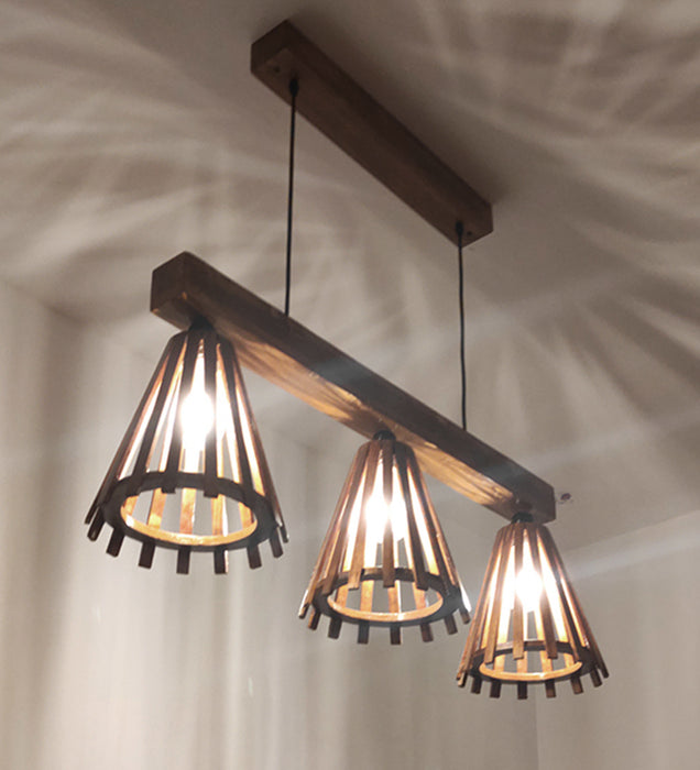 Funnel Brown 3 Series Hanging Lamp