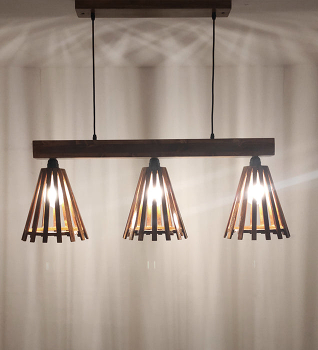 Funnel Brown 3 Series Hanging Lamp