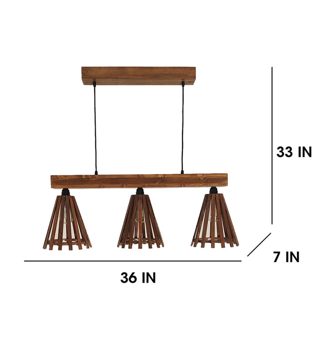 Funnel Brown 3 Series Hanging Lamp