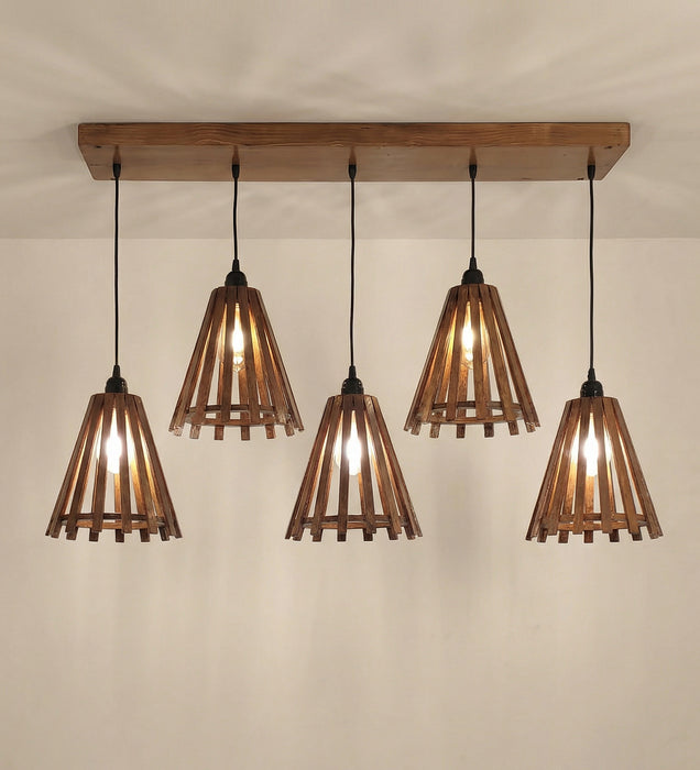 Funnel Brown 5 Series Hanging Lamp