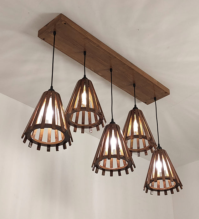 Funnel Brown 5 Series Hanging Lamp