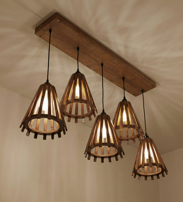 Funnel Brown 5 Series Hanging Lamp