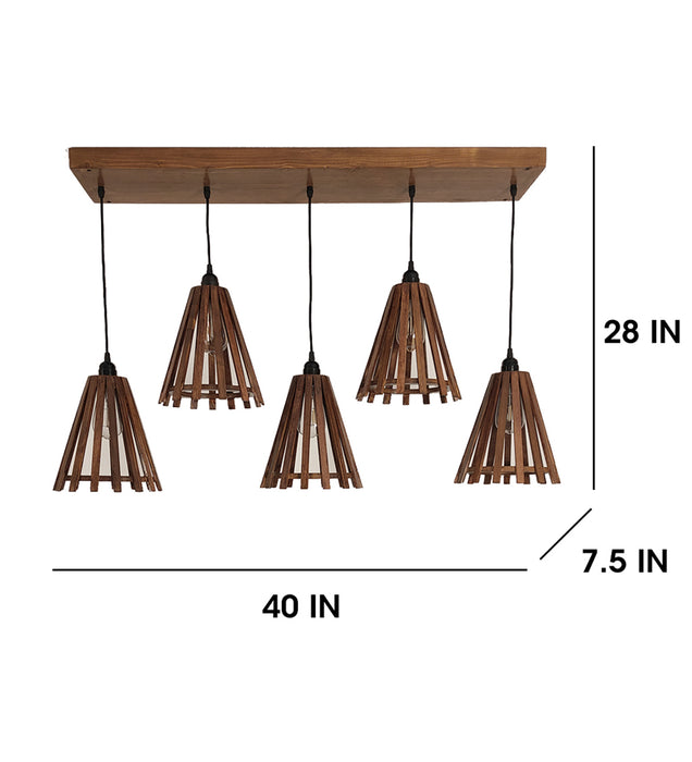 Funnel Brown 5 Series Hanging Lamp