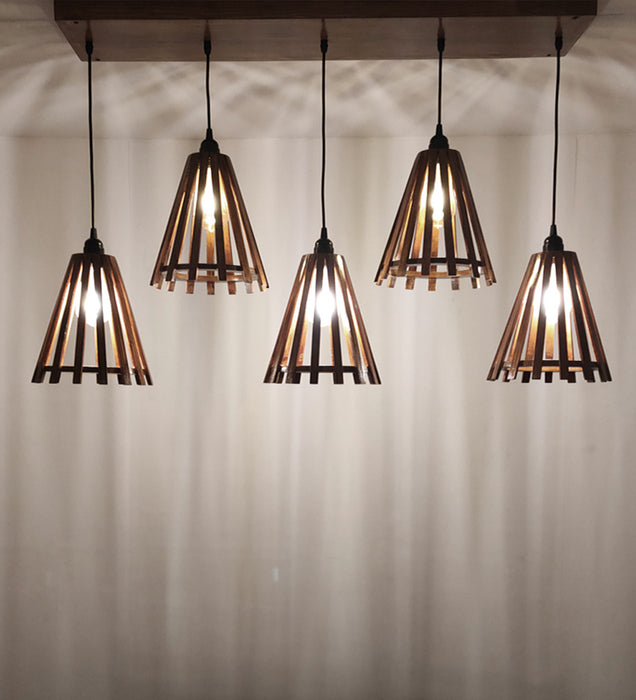 Funnel Brown 5 Series Hanging Lamp