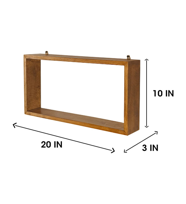 GEORGE III Rectangular Shaped Set of 3 Wooden Wall Shelves