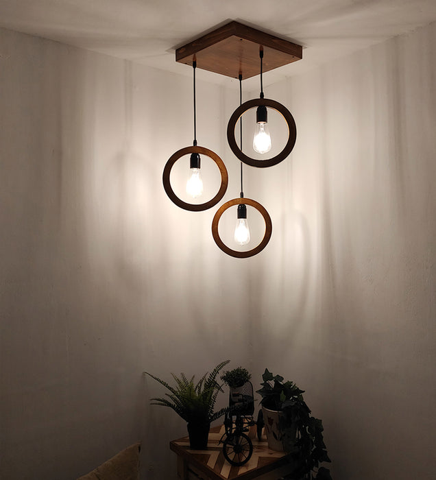 Halo Brown Cluster Hanging Lamp
