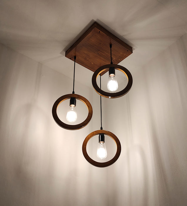 Halo Brown Cluster Hanging Lamp