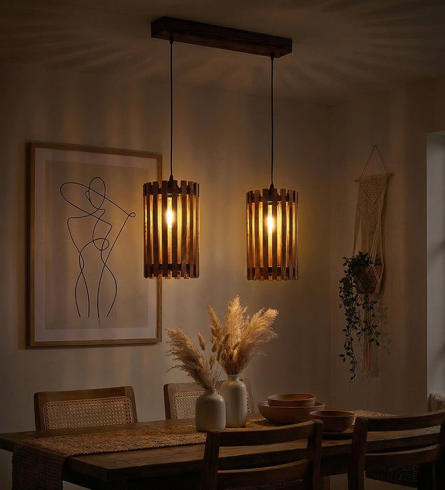 Hexa Brown 2 Series Hanging Light