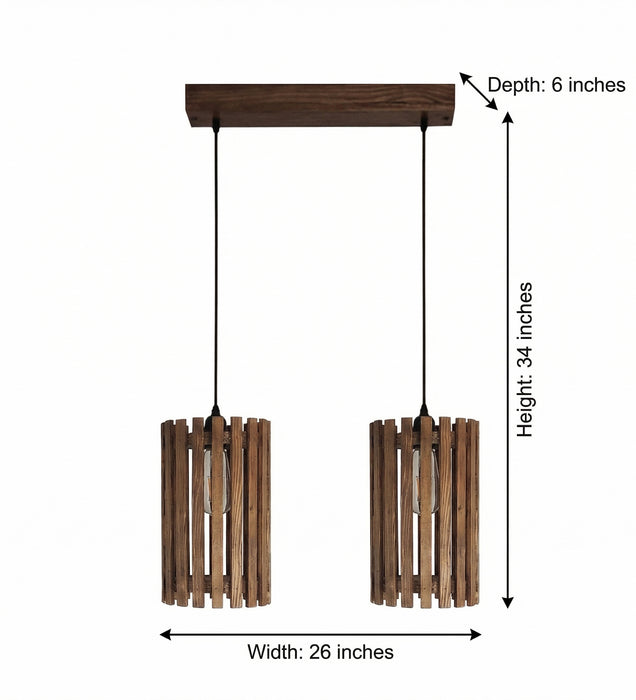 Hexa Brown 2 Series Hanging Light