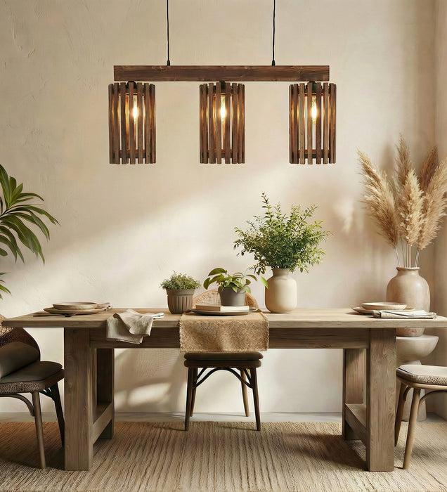 Hexar Brown 3 Series Hanging Lamp