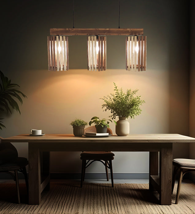 Hexar Brown 3 Series Hanging Lamp