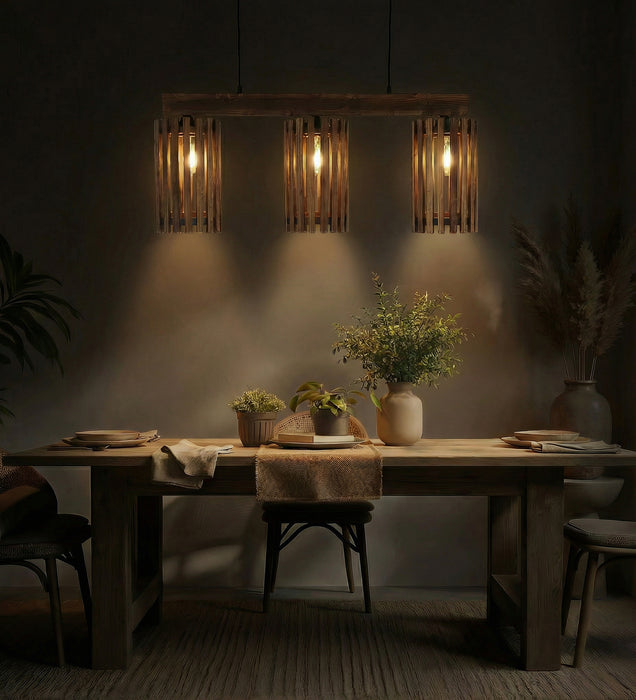 Hexar Brown 3 Series Hanging Lamp