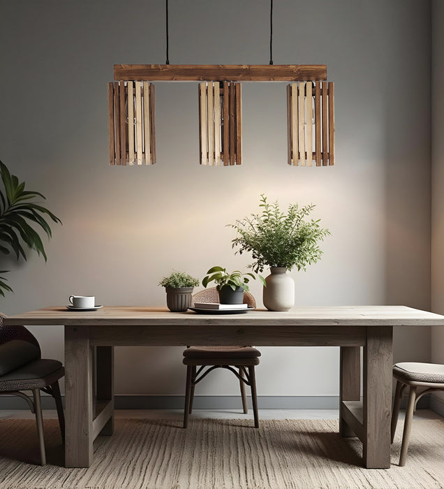 Hexar Brown 3 Series Hanging Lamp