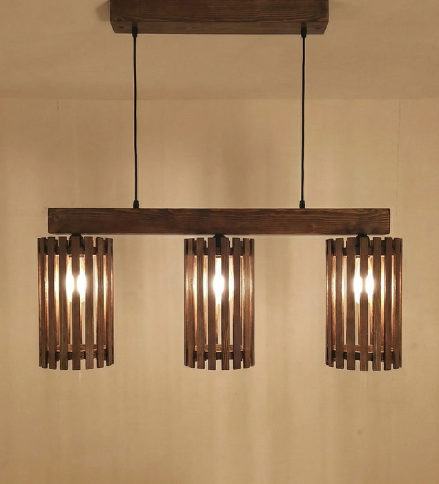 Hexar Brown 3 Series Hanging Lamp